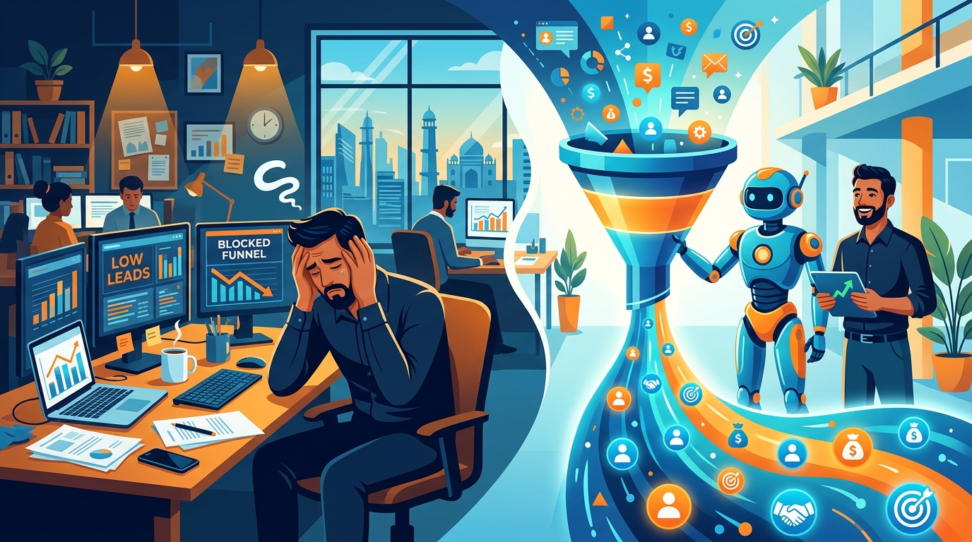 Indian B2B founder AI lead generation solution 2026