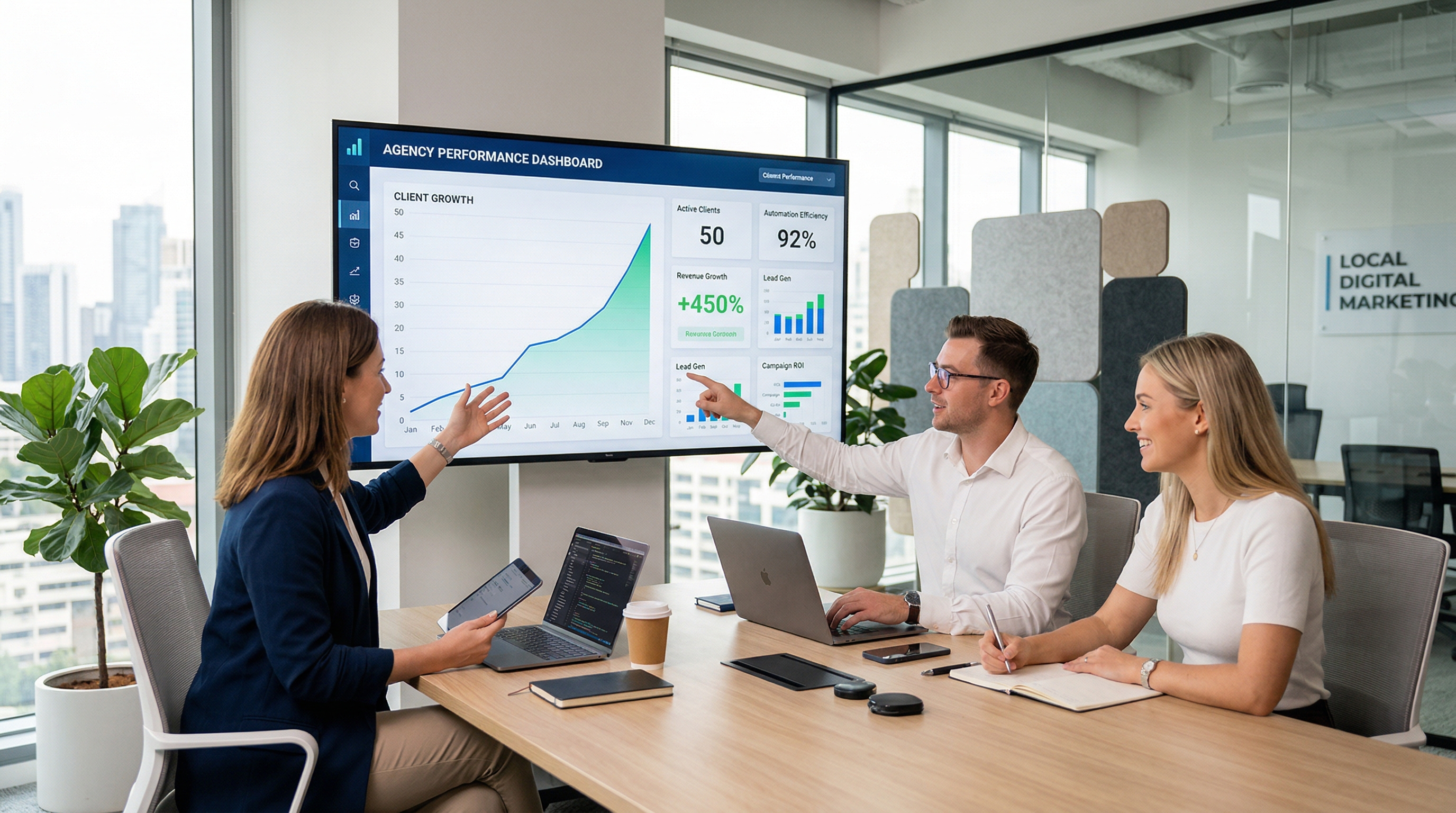 Scale local marketing agency without hiring