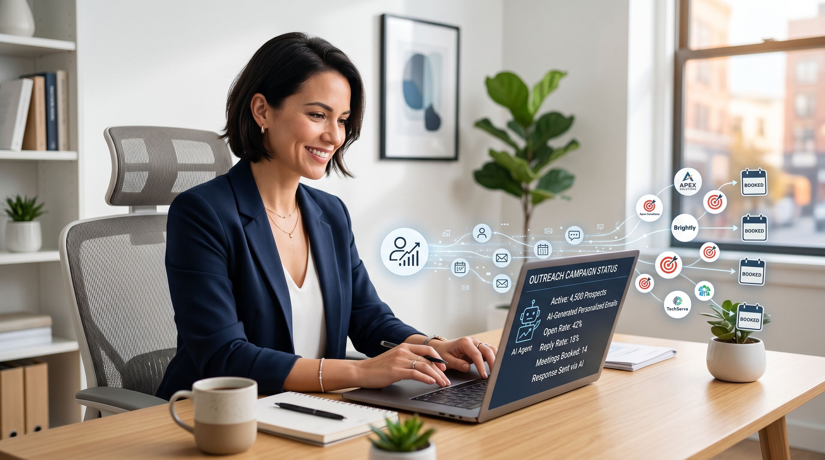 Automating B2B cold outreach with an AI agent dashboard